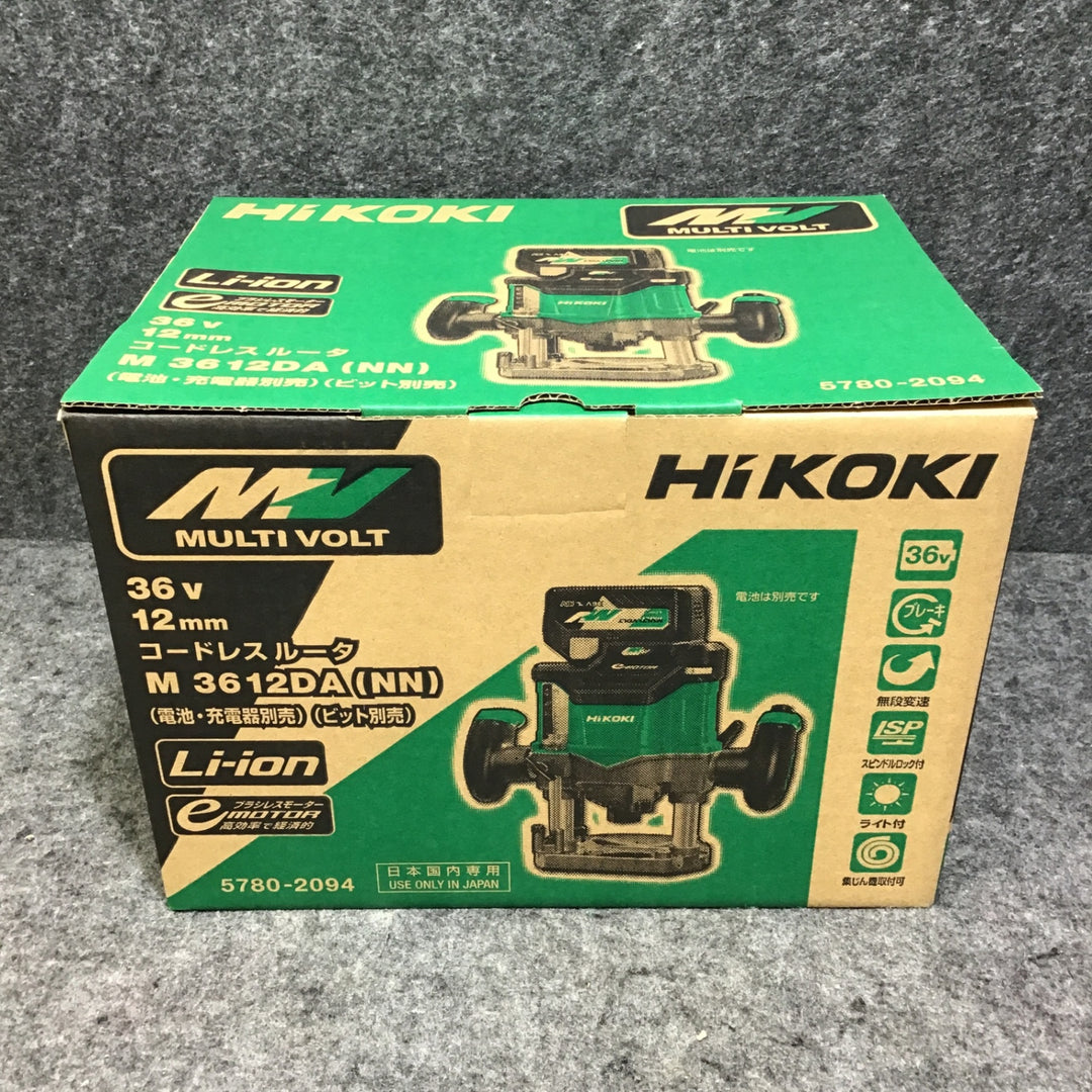 【未使用・サマーセール！】 ハイコーキ HiKOKI マルチボルト コードレスルーター M3612DA(NN) 本体のみ 【桶川店】