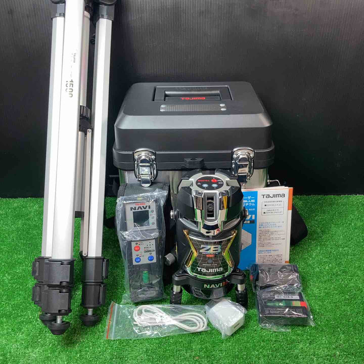 タジマ/Tajima 電子整準式 ブルーグリーンレーザー墨出し器 NAVI(追尾) フルライン ZEROBLSN-KJCSET 三脚付き【岩槻店】