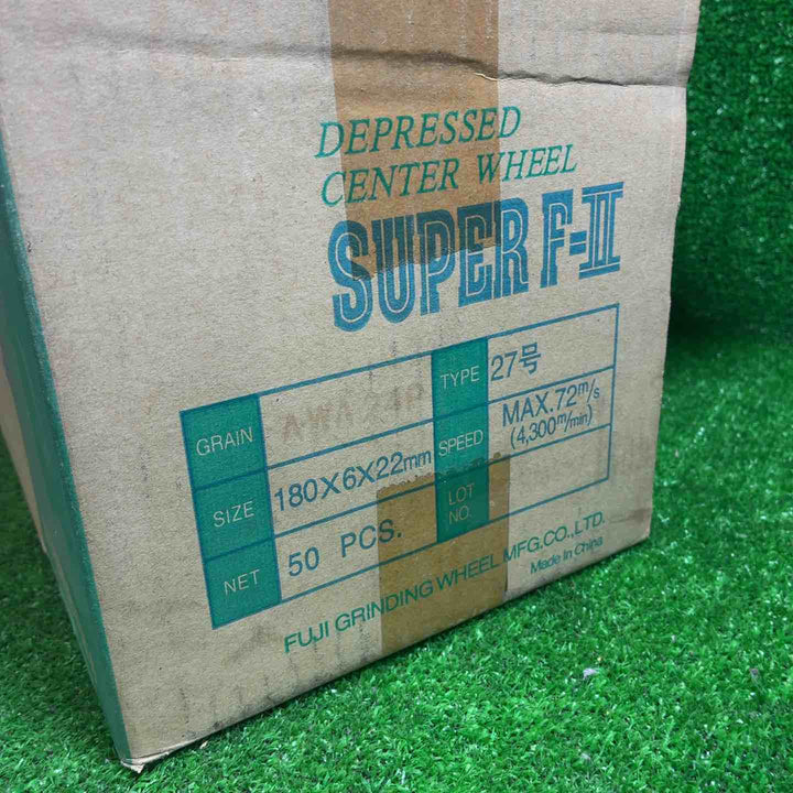 富士製砥 オフセット研削砥石 スーパーF-Ⅱ 180×6×22 50枚セット【藤沢店】