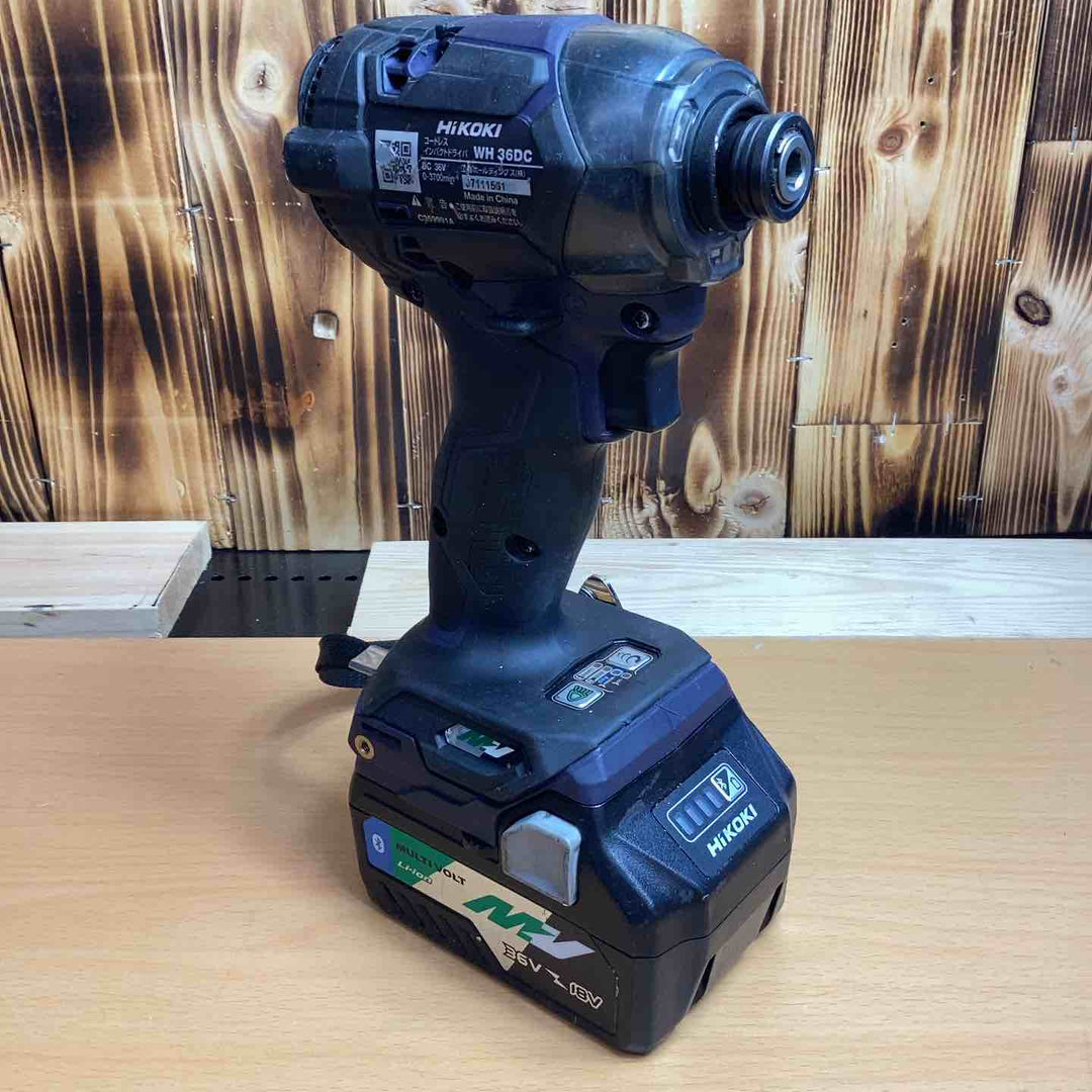 ハイコーキ(HIKOKI ※旧:日立工機) コードレスインパクトドライバー WH36DC(2XPDS) DIY ネジ ボルト 穴あけ 研磨 金属 研削【越谷店】