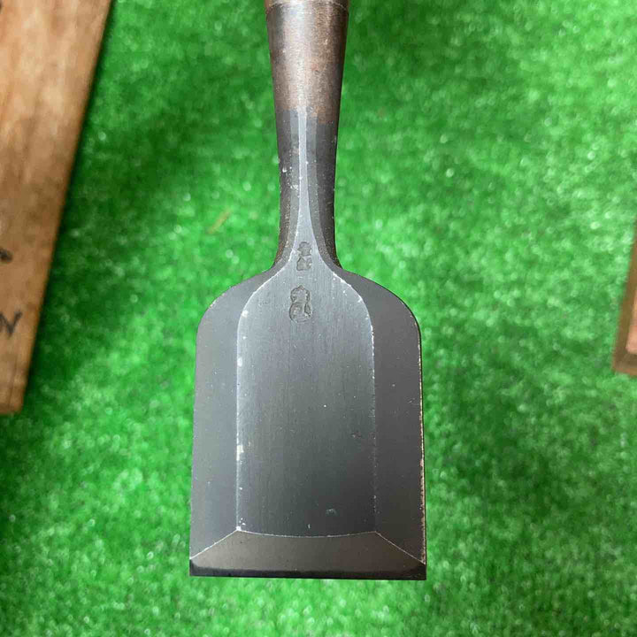 【未使用保管品】圓山五郎作 「孝弘」 十本組鑿 在銘 黒檀柄【岩槻店】