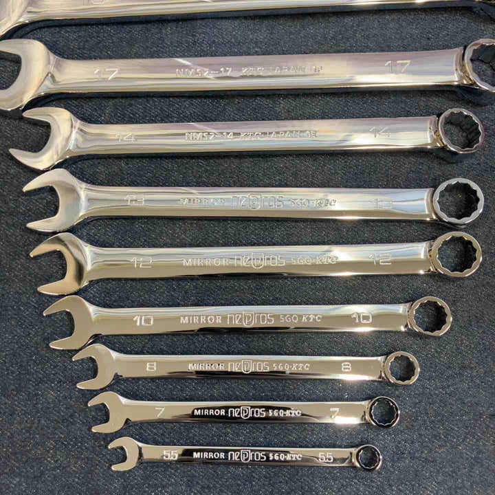 KTC コンビネーションレンチ ネプロス ミラー NMS2-24,22,21,19,17,14,13,12,10,8,7,5.5 12本セット【八潮店】