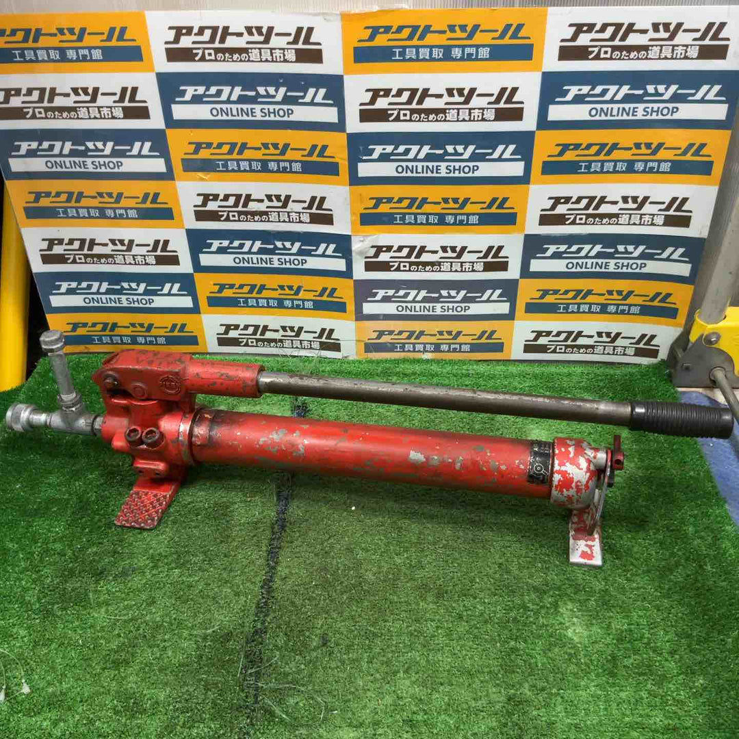理研 手動油圧ポンプ 型式不明 動作未確認 ★ジャンク品★【草加店】