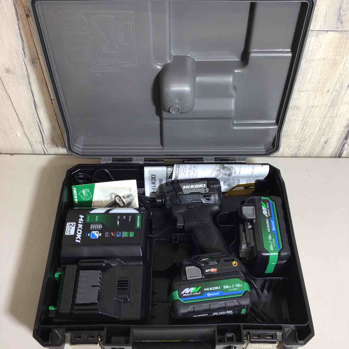 ★ハイコーキ(HIKOKI ※旧:日立工機) コードレスインパクトドライバ ストロングブラック WH36DD(2XHBSZ)【戸田店】