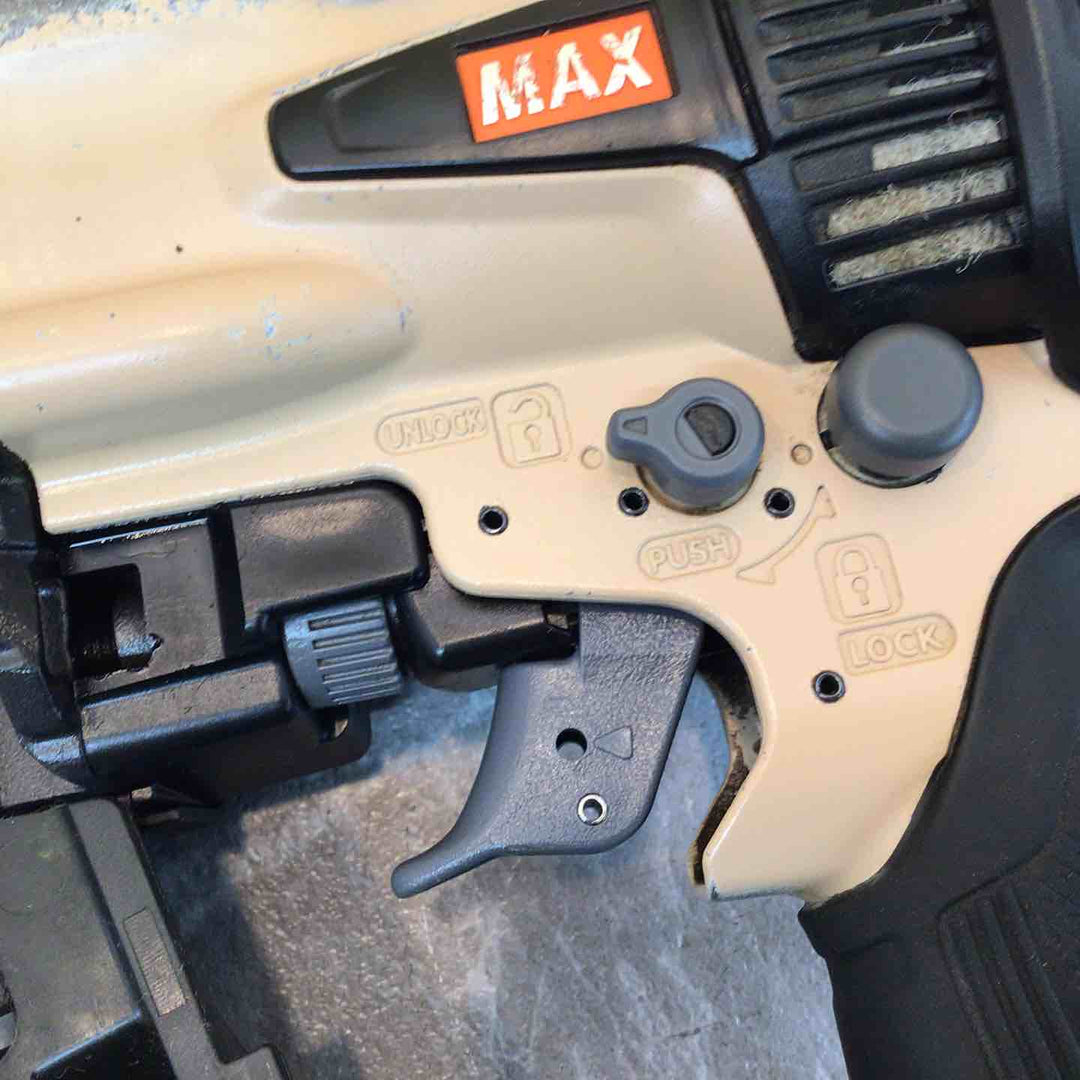 【中古品】★マックス MAX 65mm 高圧エア釘打ち機 HN-65FW1(V)_サンドベージュ【八潮店】