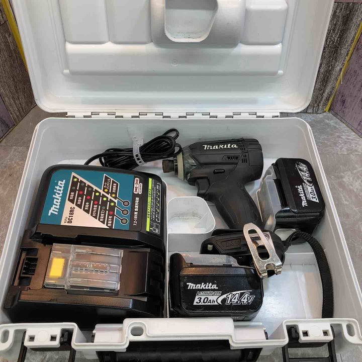 【中古品】マキタ makita 14.4V 3.0Ah コードレスインパクトドライバー TD138DRFXB フルセット【八潮店】