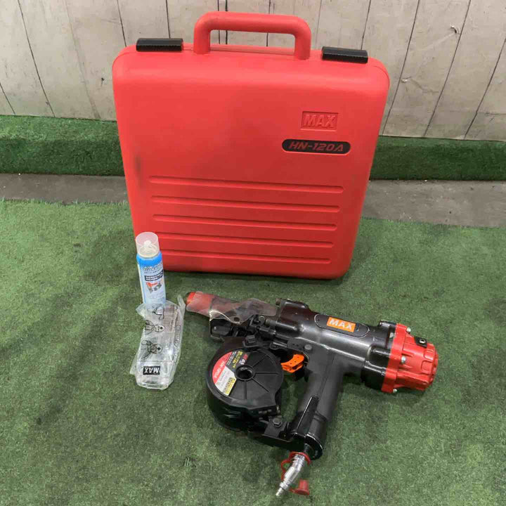 ◇マックス(MAX) 高圧コンクリート用エア釘打ち機 HN-120A 動作確認済【川口店】