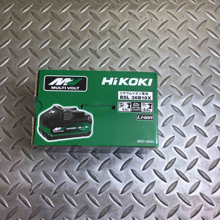 ハイコーキ(HIKOKI ※旧:日立工機) リチウムイオンバッテリー 36V/4.0Ah BSL36B18X【川崎店】