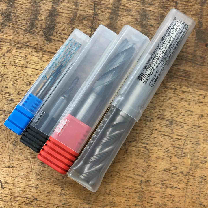 【未使用品】 S＆K、SHUEI、三菱マテリアル エンドミル 4本セット【八潮店】