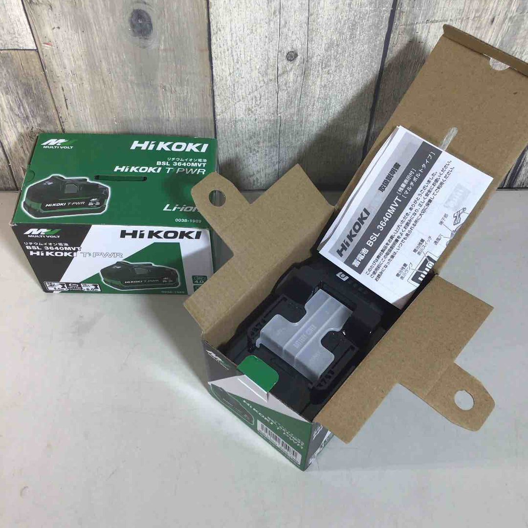 未使用品】 ハイコーキ HIKOKI 日立 リチウムイオンバッテリー 36V/4.0 