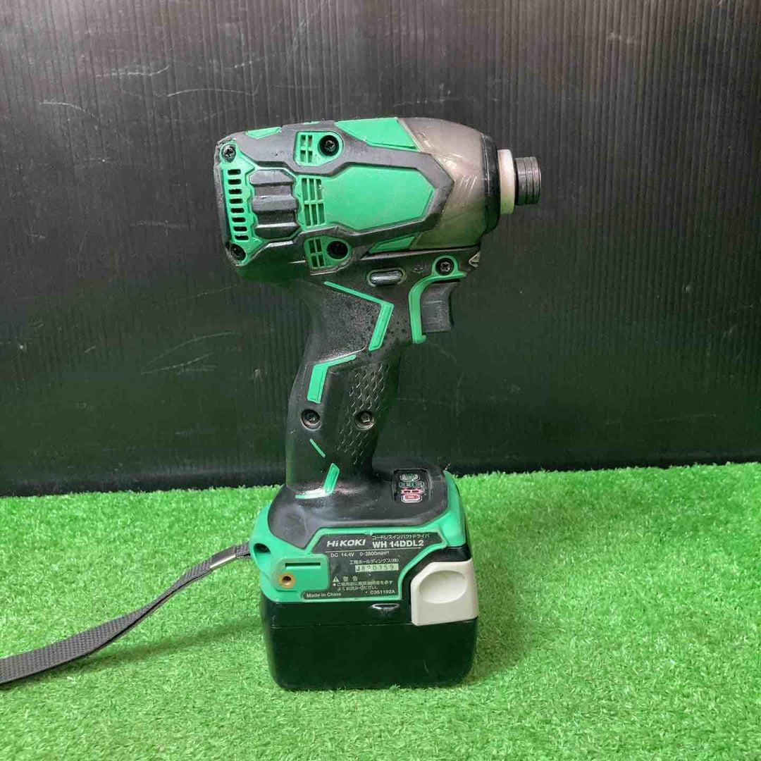 ★ハイコーキ(HIKOKI ※旧:日立工機) コードレスインパクトドライバー WH14DDL2(2LYPK)(L)【岩槻店】