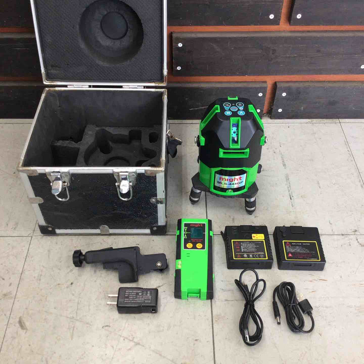 【中古品】 マイト工業/might グリーンレーザー墨出し器 MLS-444GP-R (受光器付き) 【鴻巣店】