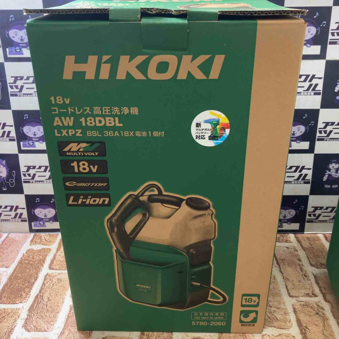 ★ハイコーキ(HIKOKI ※旧:日立工機) コードレス高圧洗浄機 AW18DBL(NN)【所沢店】