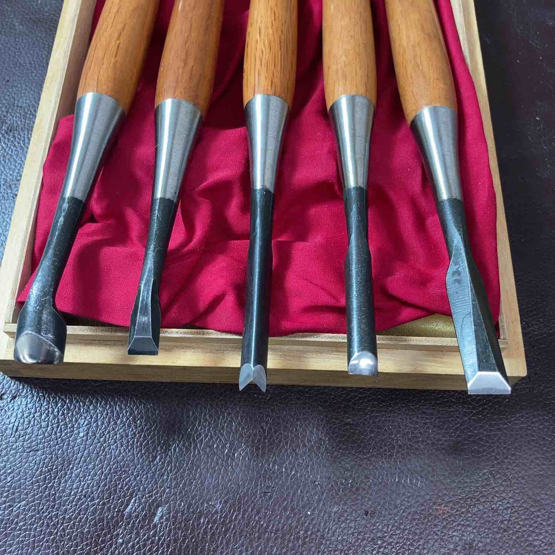 【中古美品】 鑿(のみ) 木彫り 真 5本組 【東大和店】