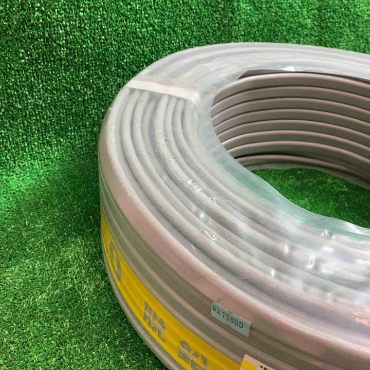 【未使用】協和電線工業(KYOWA) VVFケーブル 2.0mm×3芯 100m巻 (灰色)【川越店】