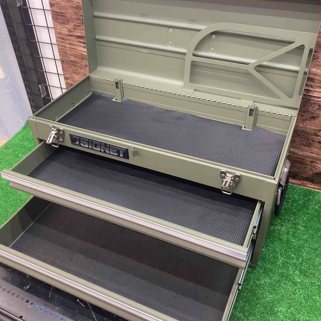 【店頭受取り限定】SIGNET シグネット 3段ツールボックス マットカーキ トレイ無【川越店】