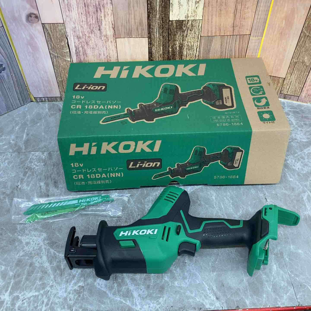 ☆ハイコーキ(HIKOKI ※旧:日立工機) コードレスセーバーソー CR18DA(NN)【岩槻店】