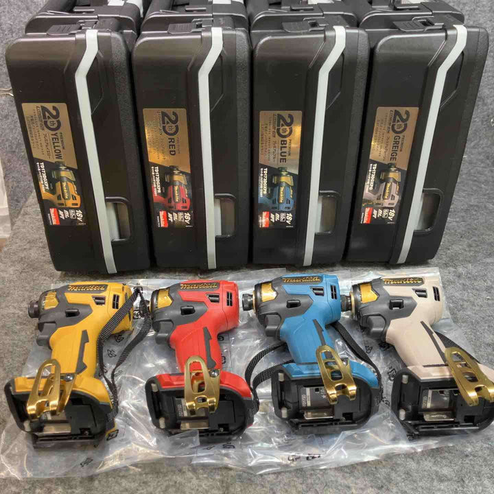 マキタ 18Vインパクトドライバー TD173DZ PY/PR/PB/PG 本体+ケース 20周年限定カラー プレミアム 4色セット 【桶川店】