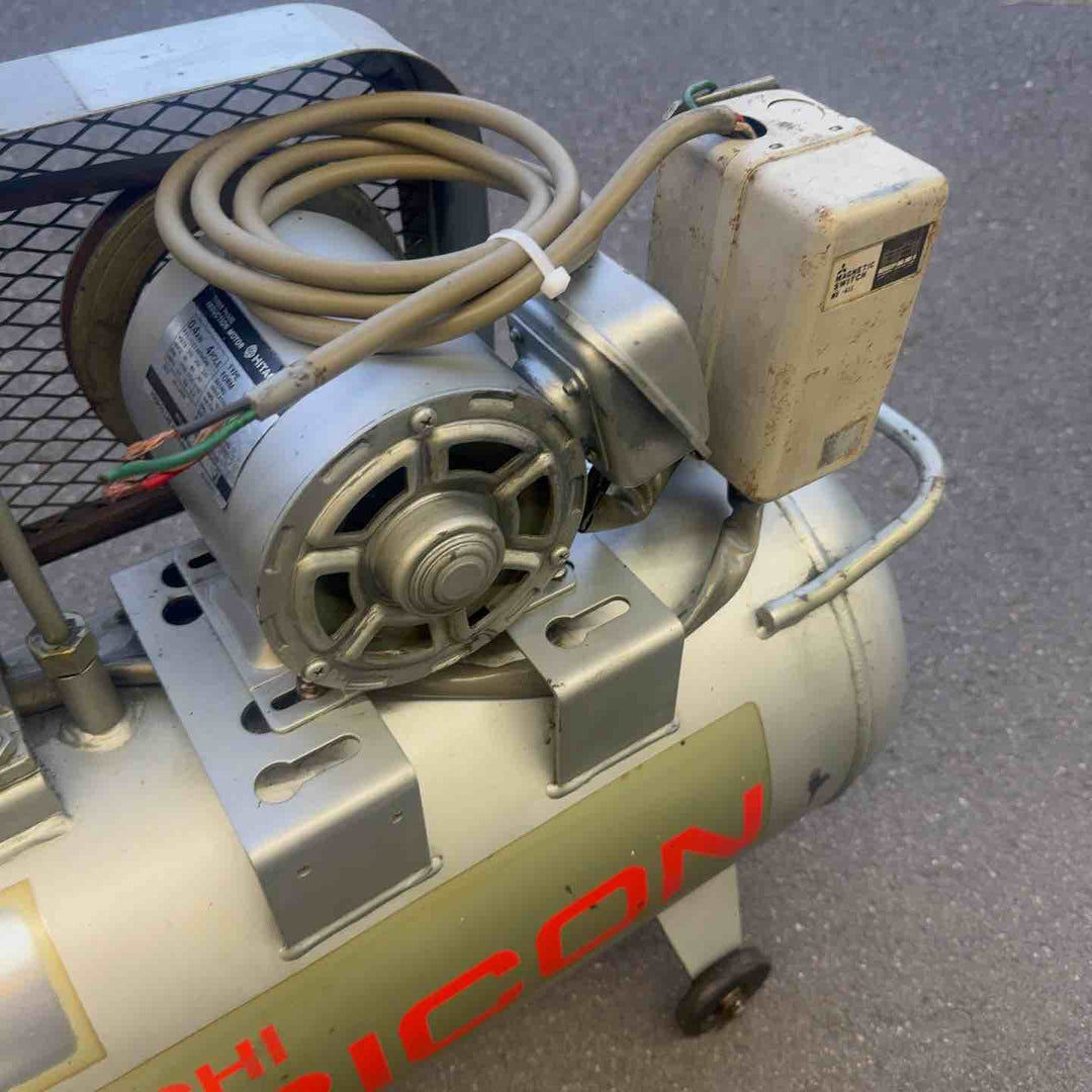 【中古・店頭受取り限定】 日立 38Lベビコン エアコンプレッサー 0.4P-7T 動力/三相・200V 50Hz 【桶川店】
