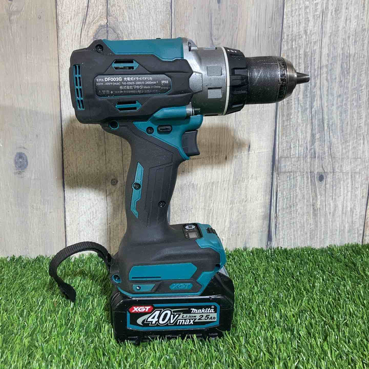 ★マキタ(makita) 40Vmax コードレスドリルドライバー DF003GZ バッテリー１つ付属 ハンドル欠品【戸田店】