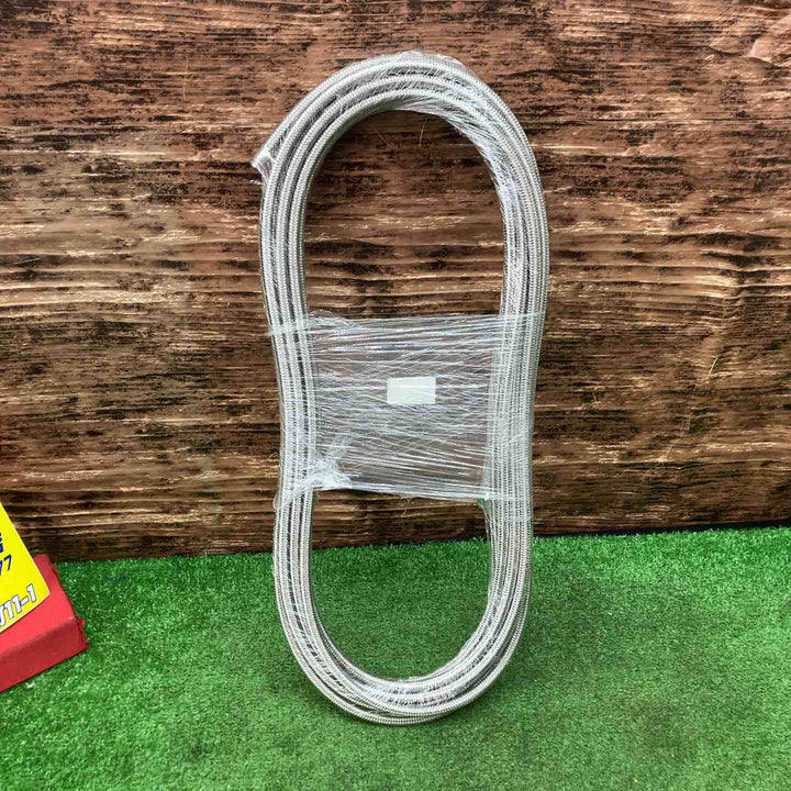 メーカー不明 高圧洗浄ワイヤーホース 4.5×10ｍ 1/4-1/8【川越店】