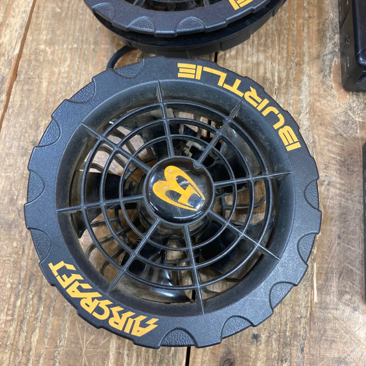 〇バートル(BURTLE) ファンユニット AC370 /エアークラフト リチウムイオンバッテリー 19V AC360 セット 空調服用【所沢店】
