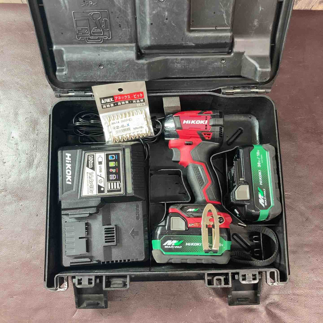 【中古品】 ハイコーキ(HIKOKI ※旧:日立工機) コードレスインパクトドライバ スコーピオンレッド WH36DD(2XHRSZ) 【東大和店】