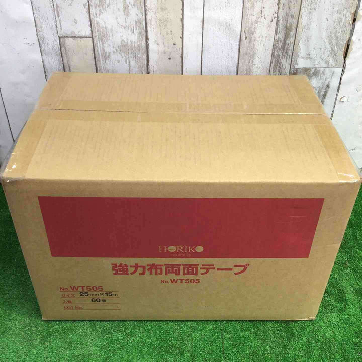 HORIKO 強力布両面テープ テープ幅25mm テープ長さ15m 60巻 WT-505【町田店】