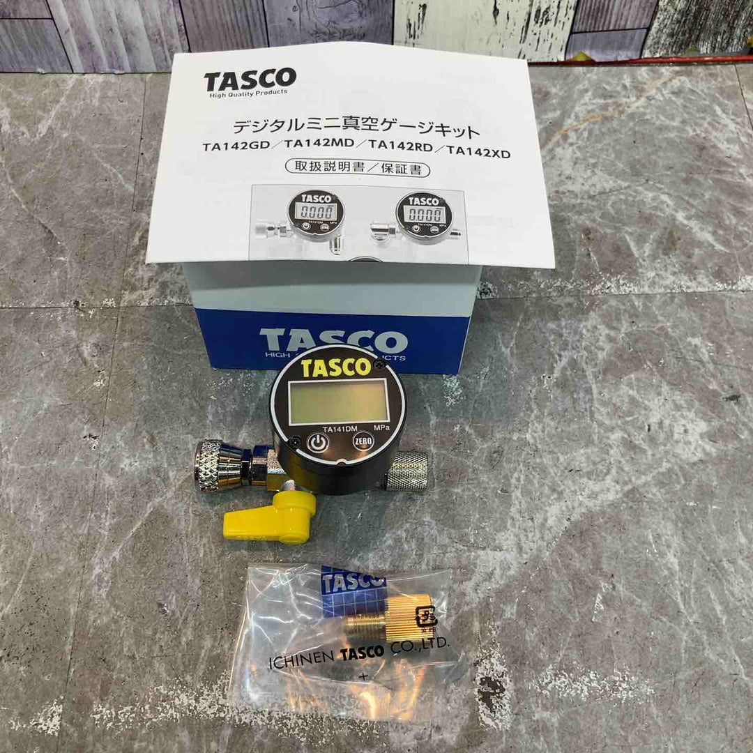 【未使用品】イチネン TASCO 3点セット 真空ポンプ 真空ゲージ ゲージマニホールド【八潮店】