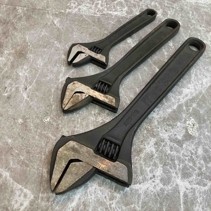【中古品】マックツール/MACTOOLS モンキーレンチ 3本 AWP10,AWP8,AWP6【八潮店】