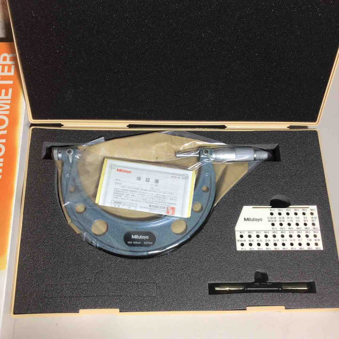 【美品】ミツトヨ Mitutoyo 替駒式マイクロメーター  TMC-125 126-129 【戸田店】