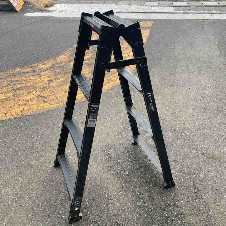 【店頭受取り限定】長谷川工業 伸縮式はしご兼用脚立RYZB-12A【桶川店】