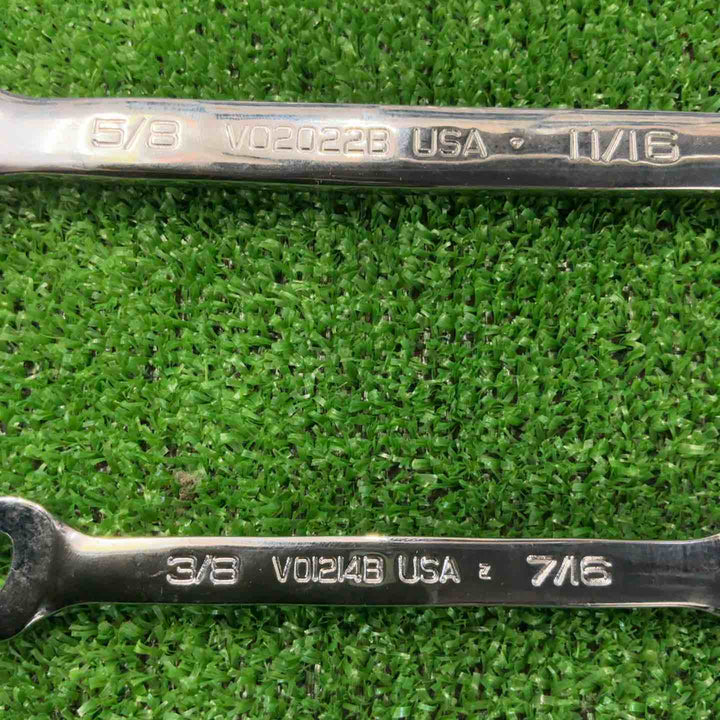スナップオン Snap-on オープン エンド スタンダード レンチ インチ VO1214B VO2022B 2本セット【草加店】