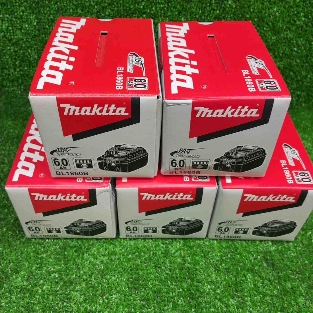 【5個セット】マキタ(makita) リチウムイオンバッテリー 18V/6.0Ah BL1860B【藤沢店】