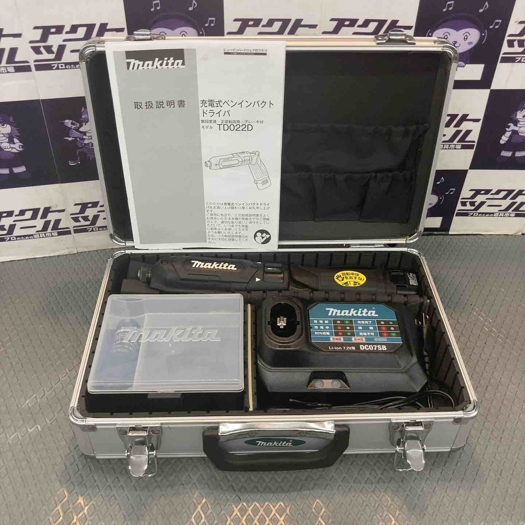 【中古品】マキタ(makita) コードレスペンインパクトドライバー TD022DSHXB【所沢店】
