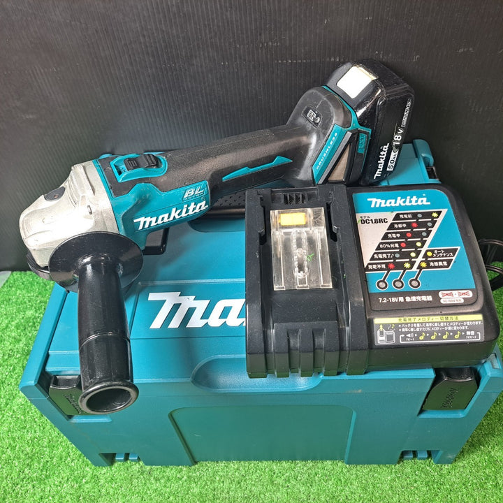 マキタ/makita 18V 100mmコードレスディスクグラインダ GA404DRGXN 5.0Ahバッテリー1個【岩槻店】