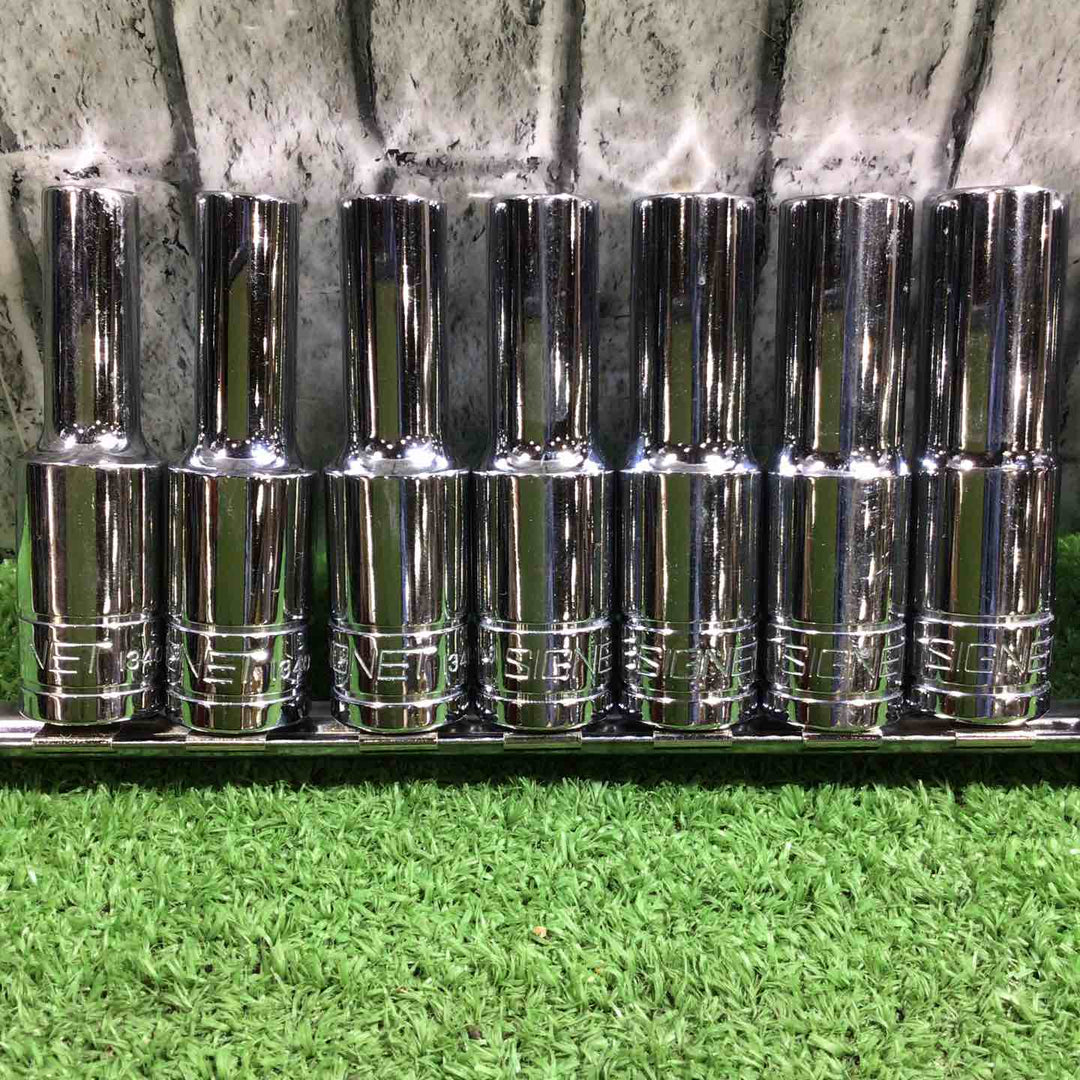 シグネット(SIGNET) 1/2ディープソケット 134シリーズ ホルダー付 15点セット 8~22mm 6角 【川口店】