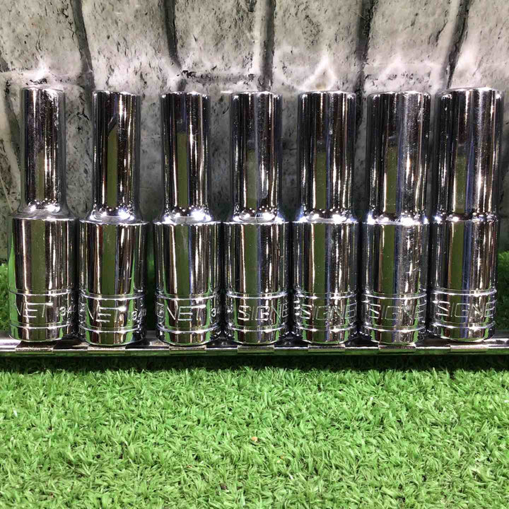 シグネット(SIGNET) 1/2ディープソケット 134シリーズ ホルダー付 15点セット 8~22mm 6角 【川口店】
