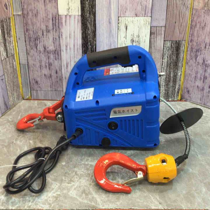▼電動ウインチ 電動ホイスト 100v 小型 ハンドウインチ  300kg【八潮店】