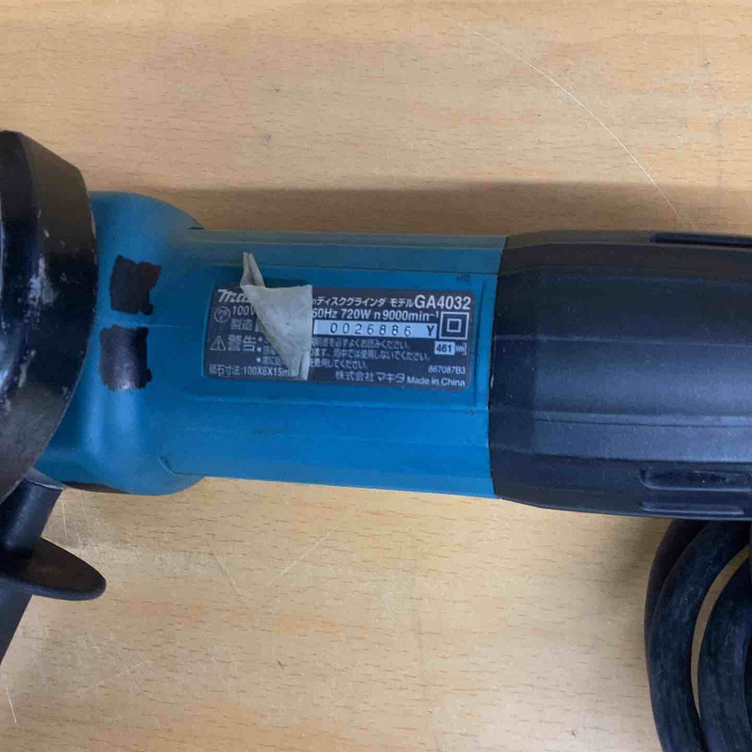 ☆マキタ(makita) 100mmディスクグラインダ GA4032【越谷店】