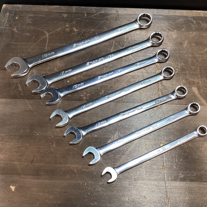 Snap-on スナップオン コンビネーションレンチ セット ミリサイズ SOEXM　7本セット 【東大和店】