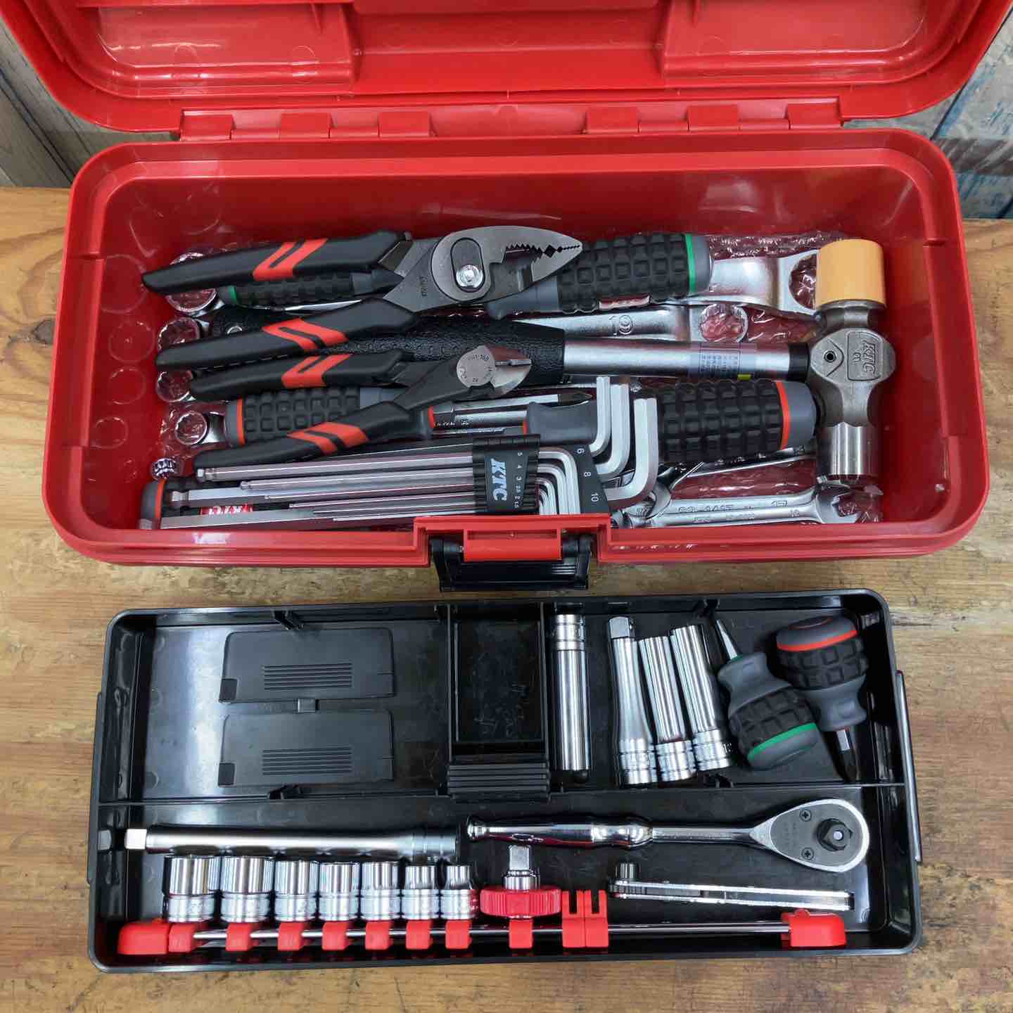 美品】△KTC(京都機械工具) ツールボックス ツールセット 工具箱 EKP-5