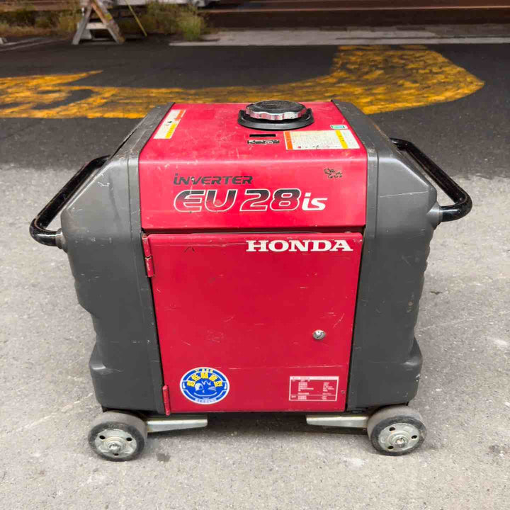 【中古・店頭受取り限定】 ホンダ HONDA インバーター発電機 EU28iS 車輪あり バッテリ付き セルスタート搭載 防災 非常用電源 【桶川店】