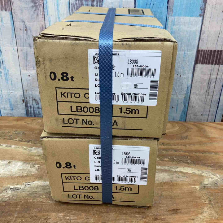 ▼KITO(キトー) レバーブロック LB008 ２台セット 未開封品【柏店】