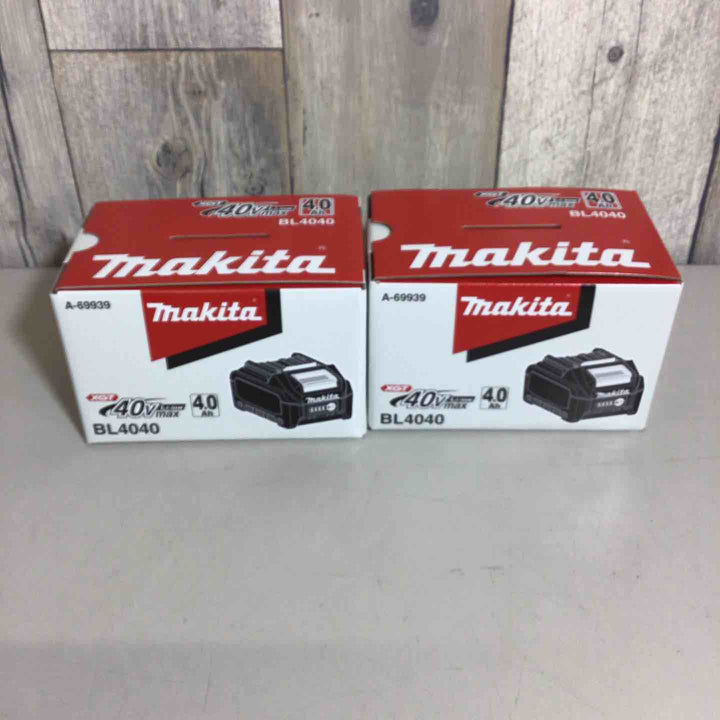【未使用品】マキタ(makita) リチウムイオンバッテリー 40Vmax/4.0Ah BL4040 2個セット【戸田店】
