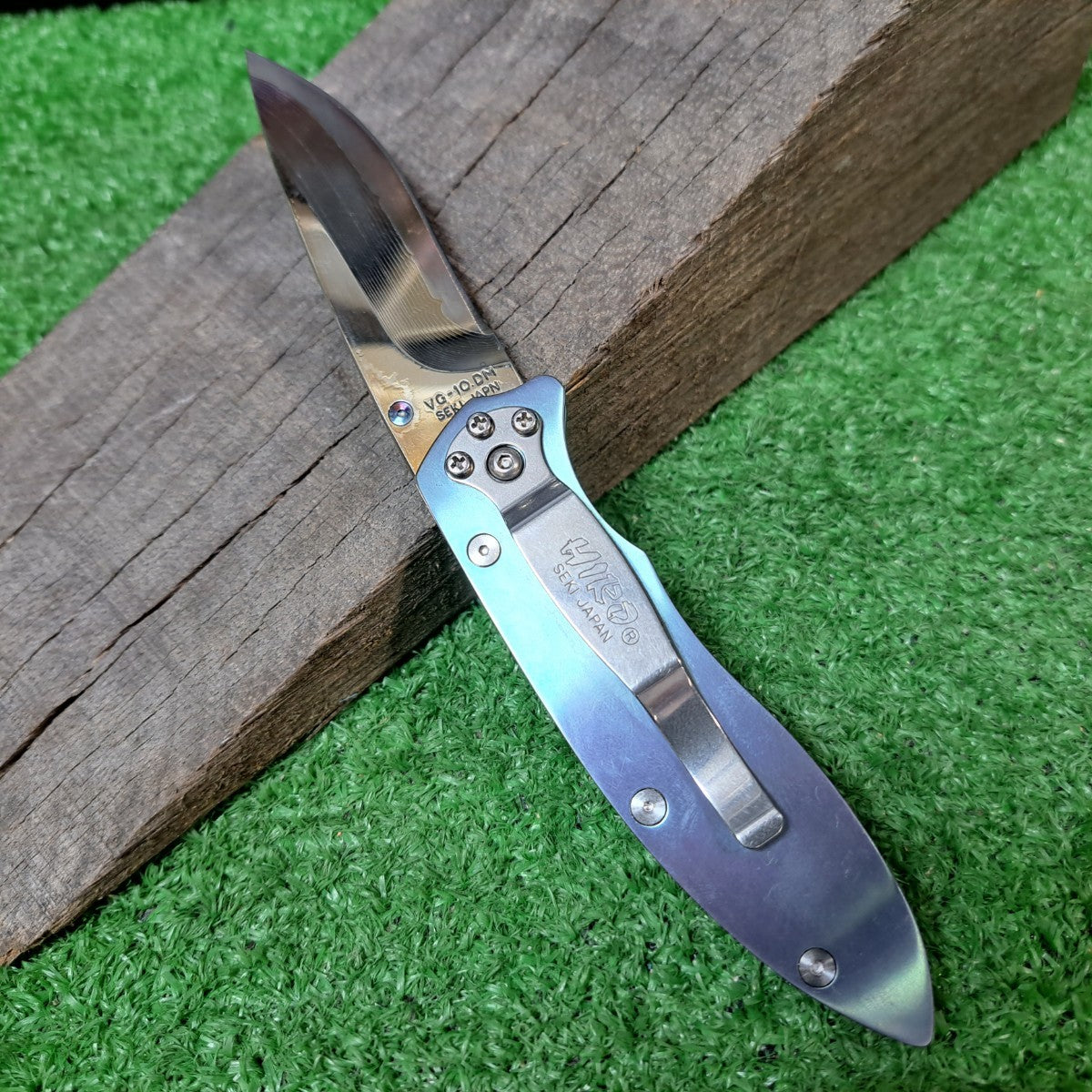 HIRO SEKI JAPAN 折りたたみナイフ VG-10.DM 多層 積層