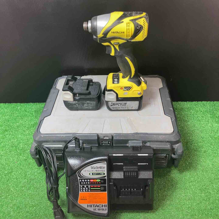 【中古品】★ハイコーキ(HIKOKI ※旧:日立工機) コードレスインパクトドライバー WH14DBAL2(2LSCK)(Y)【岩槻店】