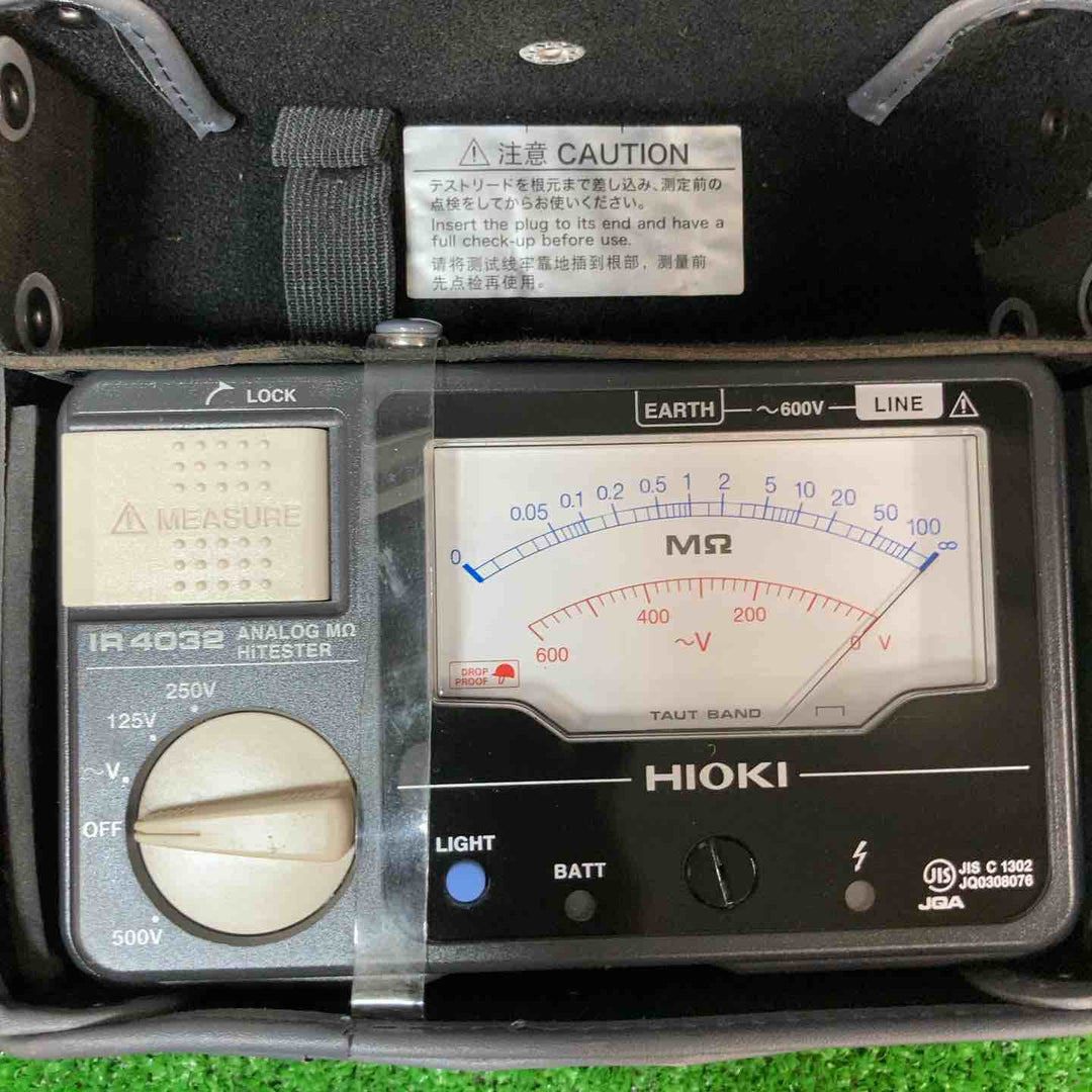 ◇日置電機(HIOKI) アナログメグオームハイテスター 3レンジ 絶縁抵抗計 IR4032【岩槻店】