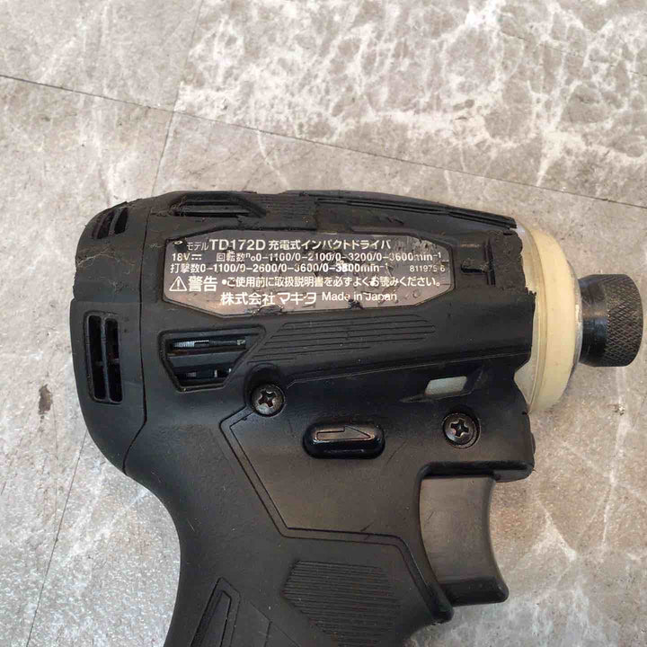 マキタ 充電式インパクトドライバ(本体のみ)黒 TDI72DZB【八潮店】