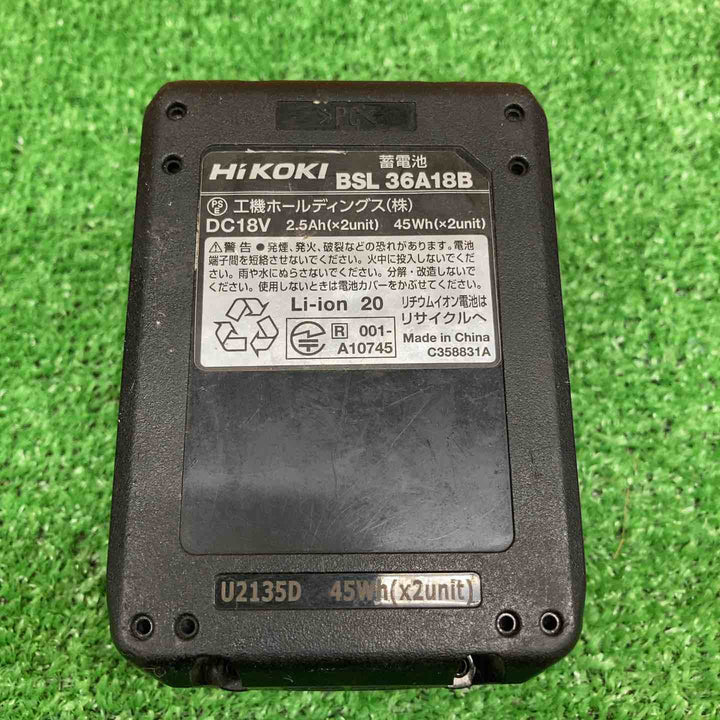 【中古品】 ハイコーキ/HIKOKI ※旧:日立工機 リチウムイオンバッテリー 36V/2.5Ah BSL36A18 【鴻巣店】